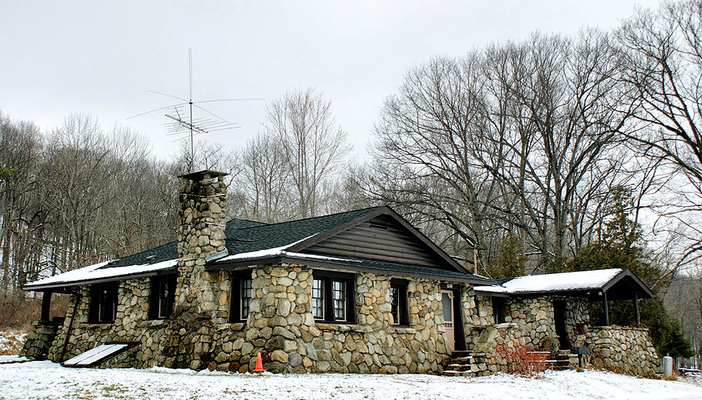 Stone cabin by Lake Askoti.