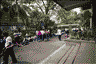 Grounds along Taft Avenue in front of new building.