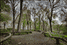 Path on the west side with a view that leads to the San Remo co-op apartment building. New York Times describes the building as 